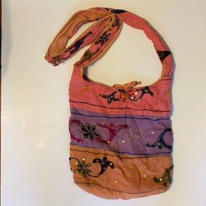 Embroidered boho bag